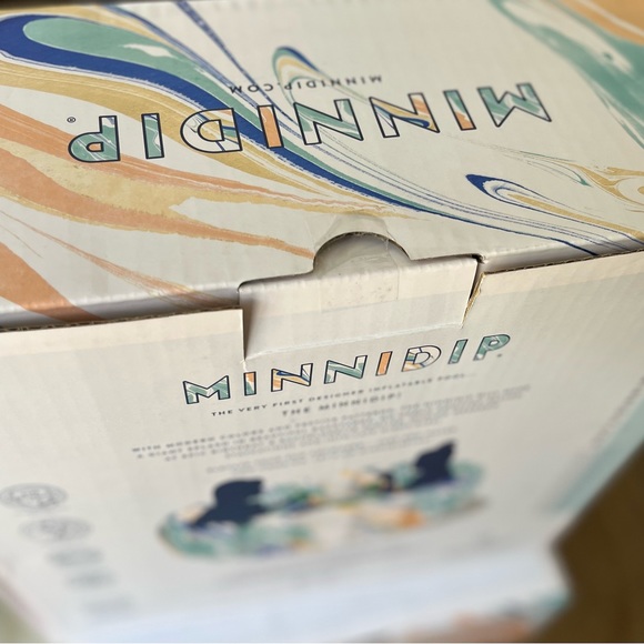 MINNIDIP Designer Inflatable 5.5’ Pool- NWT- Watercolor Swirl - Picture 3 of 6